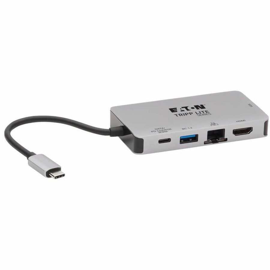 Tripp Lite USB C Docking Station 4k USB Hub HDMI VGA Gbe PD Charging Gray - for Notebook/Tablet/Smartphone - 100 W - USB Type C - 3 x USB 3.0 - Network (RJ-45) - HDMI - Thunderbolt - Wired - U442-DOCK6-GY - eCommerce Business Prime