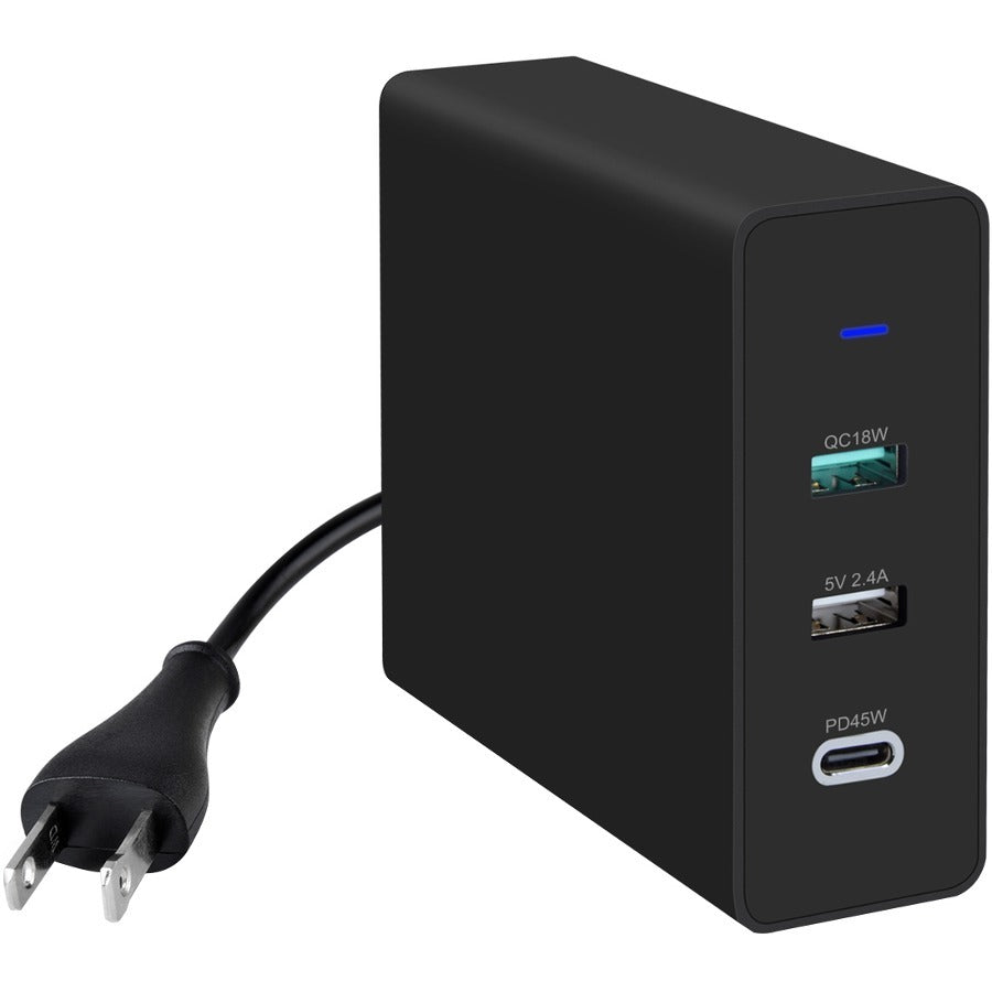 4XEM 75W USB-C Plus Dual USB A Wall Charger - 1 Pack - 75 W - 120 V AC, 230 V AC Input - 5 V DC/3 A Output - 4XUSBCAAPWR75W - eCommerce Business Prime