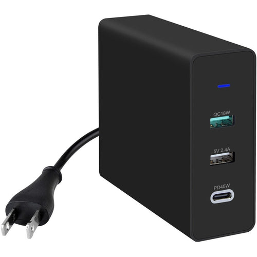 4XEM 75W USB-C Plus Dual USB A Wall Charger - 1 Pack - 75 W - 120 V AC, 230 V AC Input - 5 V DC/3 A Output - 4XUSBCAAPWR75W - eCommerce Business Prime