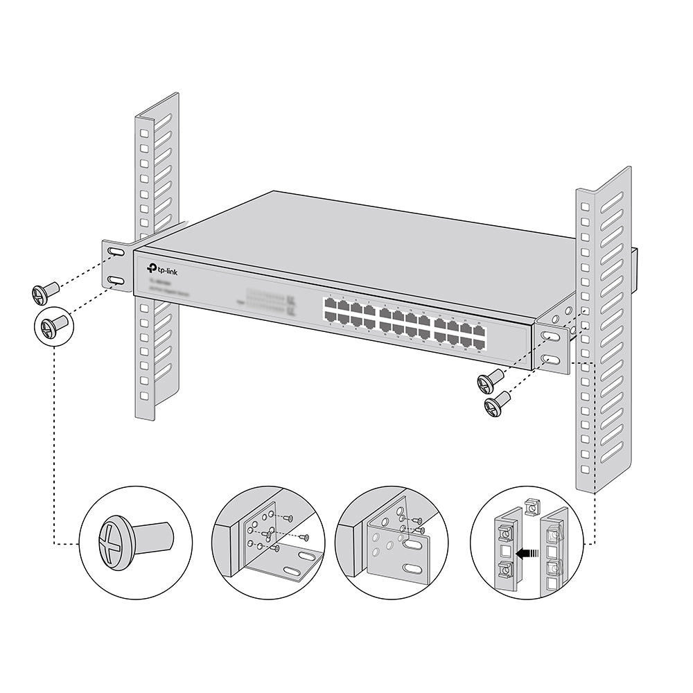 TP-Link Omada 13-inch Switches Rack Mount Kit - RACKMOUNT KIT-13 - eCommerce Business Prime