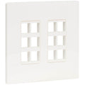 Tripp Lite Keystone Wall Plate 12Port Cat5e/Cat6/Cat6a USB HDMI DisplayPort - 12 x Total Number of Socket(s) - 2-gang - White - Polycarbonate - TAA Compliant - N080-212 - eCommerce Business Prime