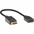 Tripp Lite DisplayPort to HDMI Video Adapter Converter, M/F, 1 ft., DP to HDMI Black - 1 ft DisplayPort/HDMI A/V Cable for Audio/Video Device, Notebook, PC, HDTV, Monitor, Computer, Projector, TV - Fi...  - P136-001 - eCommerce Business Prime