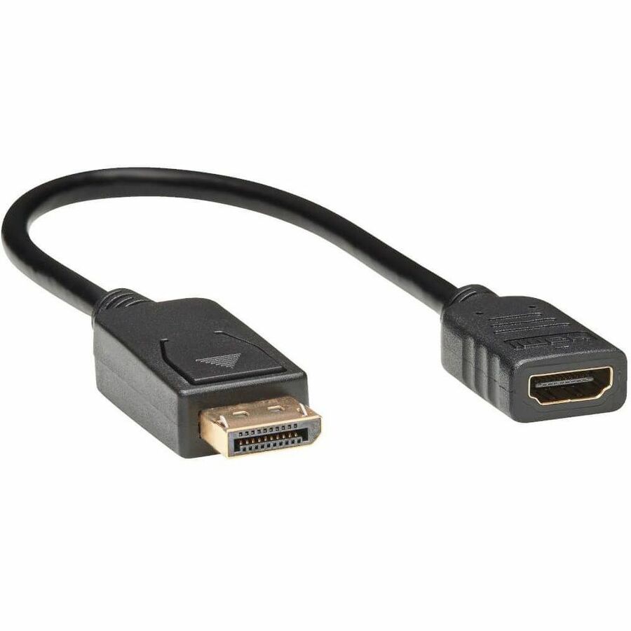 Tripp Lite DisplayPort to HDMI Video Adapter Converter, M/F, 1 ft., DP to HDMI Black - 1 ft DisplayPort/HDMI A/V Cable for Audio/Video Device, Notebook, PC, HDTV, Monitor, Computer, Projector, TV - Fi...  - P136-001 - eCommerce Business Prime