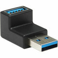 Tripp Lite USB 3.0 SuperSpeed Adapter - USB-A to USB-A, M/F, Down Angle, Black - 1 x Type A USB 3.1 (Gen 1) USB Male - 1 x Type A USB 3.1 (Gen 1) USB Female - Nickel Connector - Gold Contact - Black - U324-000-DN - eCommerce Business Prime