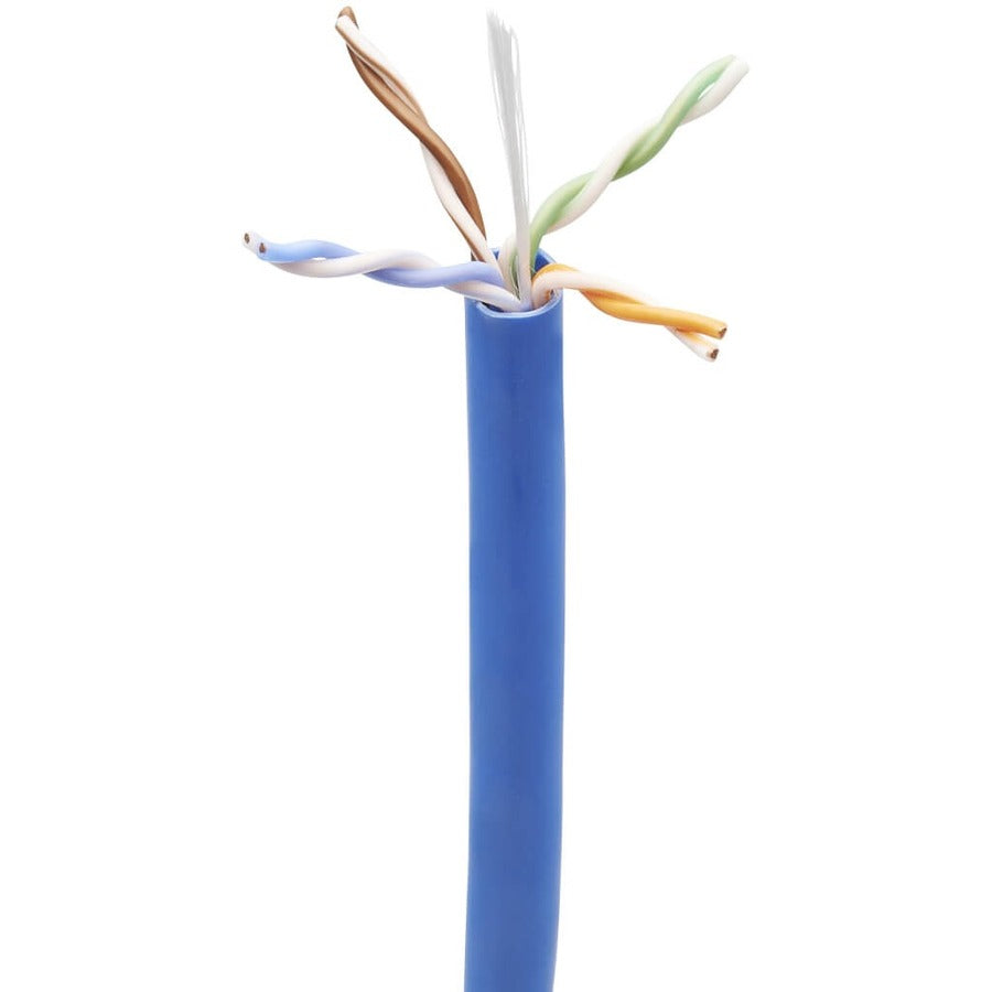 Tripp Lite Cat6 Bulk Ethernet Cable 100W High-Power PoE & PoE++ 23 AWG Blue 1000ft - 1000 ft Category 6 Network Cable for Network Device, Computer, Router, Modem, Surveillance Camera - Bare Wire - Bar...  - N224-01K-BL-LP5 - eCommerce Business Prime