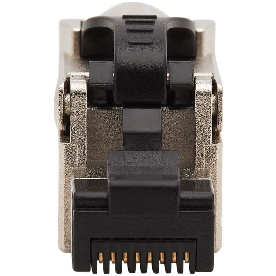 Tripp Lite Cat6a RJ45 Plug MPTL Shielded 100W PoE & PoE++ Zinc Die Cast TAA - 1 x RJ-45 Male, 1 x 110-punchdown - Black - TAA Compliant - N238-P01-MPTL-A - eCommerce Business Prime