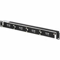 Tripp Lite High-Density Copper/Fiber Enclosure Mini Panel, 1U, 4-Cassette Capacity - For LAN Switch, Patch Panel - 1U Rack Height - Rack-mountable - Black - Cold Rolled Steel, Aluminum, Plastic - N484-01U-MINI - eCommerce Business Prime