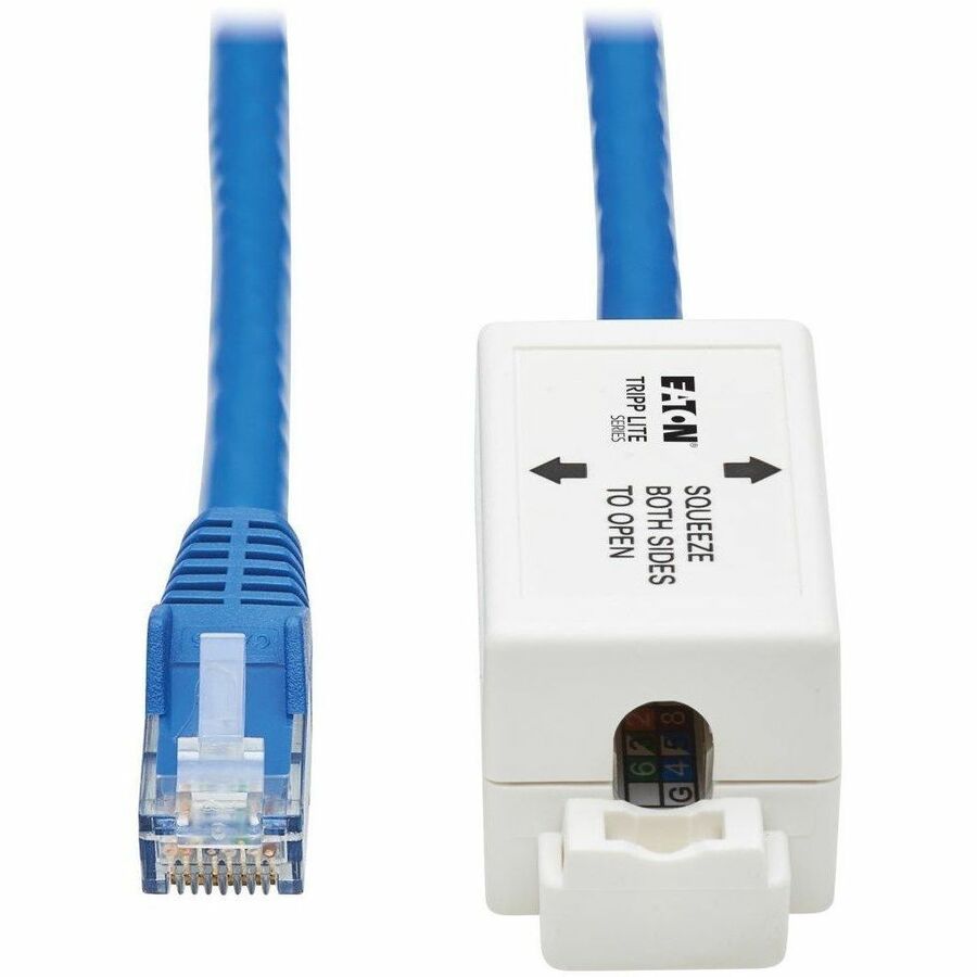 Tripp Lite Cat6 Keystone Jack Cable Assembly Shielded PoE+ M/F Blue 18in - 1.50 ft Category 6a Network Cable for Wallplate, Network Device, Surveillance Camera, Access Point - First End: 1 x RJ-45 Net...  - N237A-F18N-WHSH - eCommerce Business Prime