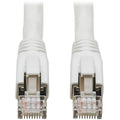 Tripp Lite Cat8 Patch Cable 25G/40G Certified Snagless M/M PoE White 6ft - 6 ft Category 8 Network Cable for Network Device, Webcam, VoIP Device, Switch, Modem, Router, Network Adapter, Hub, Patch Pan...  - N272-006-WH - eCommerce Business Prime