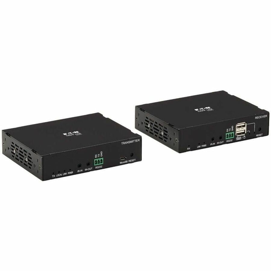 Tripp Lite HDMI Over Cat6 Extender Kit w/ Power Over Cable 4K@60Hz 4:4:4 - 2 Input Device - 1 Output Device - 328 ft Range - 2 x Network (RJ-45) - 3 x USB - 1 x HDMI In - 2 x HDMI Out - 4K - 3840 x 21...  - B127E-1A1-HH - eCommerce Business Prime
