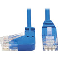 Tripp Lite Cat6 Ethernet Cable Left Angled UTP Slim Molded M/M Blue 20ft - 20 ft Category 6 Network Cable for Network Device, Router, Server, Switch, Workstation, VoIP Device, Printer, Computer, Photo...  - N204-S20-BL-LA - eCommerce Business Prime