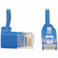 Tripp Lite Cat6 Ethernet Cable Down Right Angled Slim Molded M/M Blue 15ft - 15 ft Category 6 Network Cable for Network Device, Router, Server, Switch, Workstation, VoIP Device, Printer, Computer, Pho...  - N204-S15-BL-DN - eCommerce Business Prime