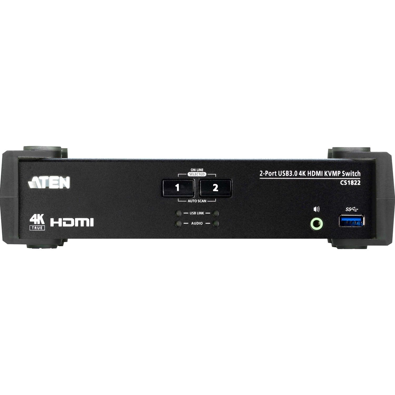 ATEN 2-Port USB 3.0 4K HDMI KVMP Switch - 2 Computer(s) - 1 Local User(s) - 4096 x 2160 - 6 x USB - 3 x HDMI - Desktop - CS1822 - eCommerce Business Prime