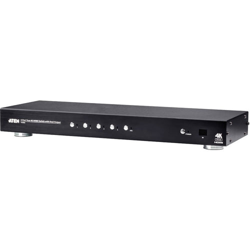 ATEN 4-Port True 4K HDMI Switch with Dual Output VS482B - 4096 x 2160 - 4K - 4 x 2 - Display - 2 x HDMI Out - VS482B - eCommerce Business Prime