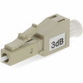 AddOn 2-Pack of 3dB Fixed LC Male to LC Female OM3 MMF Simplex Fiber Attenuators - 2 Pack - 1 x LC Network Male - 1 x LC Network Female - White, Beige - ADD-ATTN-LCPCMM3-3DB - eCommerce Business Prime