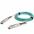 AddOn Fiber Optic Network Cable - 1.64 ft Fiber Optic Network Cable for Network Device - 100 Gbit/s - Aqua - TAA Compliant - Q28100GAOC50CMJPA-AO - eCommerce Business Prime