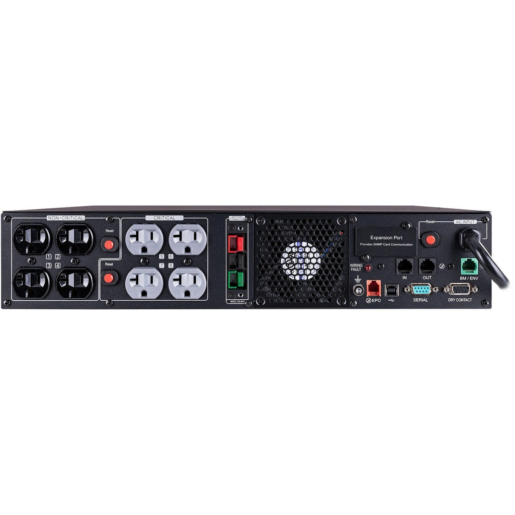 CyberPower PR2000RTXL2UTAA TAA Compliant UPS Systems - 2000VA/2000W, 120 VAC, NEMA 5-20P, 2U, Rack / Tower, Sine Wave, 8 Outlets, LCD, PowerPanel&reg; Business, $400000 CEG, 3YR Warranty - PR2000RTXL2UTAA - eCommerce Business Prime