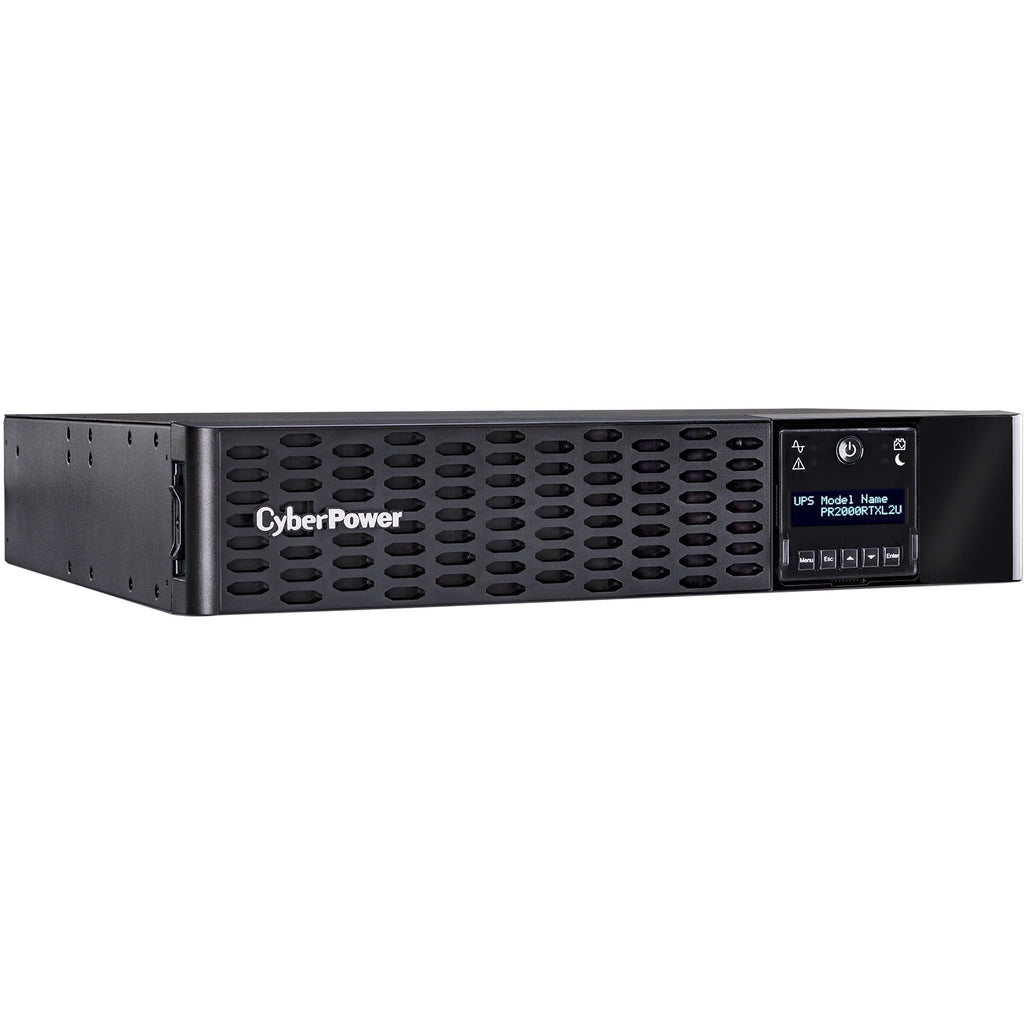 CyberPower PR2000RTXL2UTAA TAA Compliant UPS Systems - 2000VA/2000W, 120 VAC, NEMA 5-20P, 2U, Rack / Tower, Sine Wave, 8 Outlets, LCD, PowerPanel&reg; Business, $400000 CEG, 3YR Warranty - PR2000RTXL2UTAA - eCommerce Business Prime
