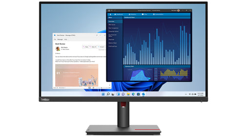 Lenovo ThinkVision T27p-30 68.6 cm (27") 3840 x 2160 pixels 4K Ultra HD LED Black - eCommerce Business Prime