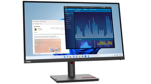 Lenovo ThinkVision T27p-30 68.6 cm (27") 3840 x 2160 pixels 4K Ultra HD LED Black - eCommerce Business Prime