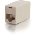 C2G RJ45 8-pin Modular Straight-Through Inline Coupler - 1 x RJ-45 Female - 1 x RJ-45 Female - Ivory - 01937 - eCommerce Business Prime