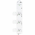 CyberPower MPV615P Power Strips 6 Outlet Power Strip - 15 ft, NEMA 5-15P-HG Plug Type, White, Lifetime Warranty - MPV615P - eCommerce Business Prime