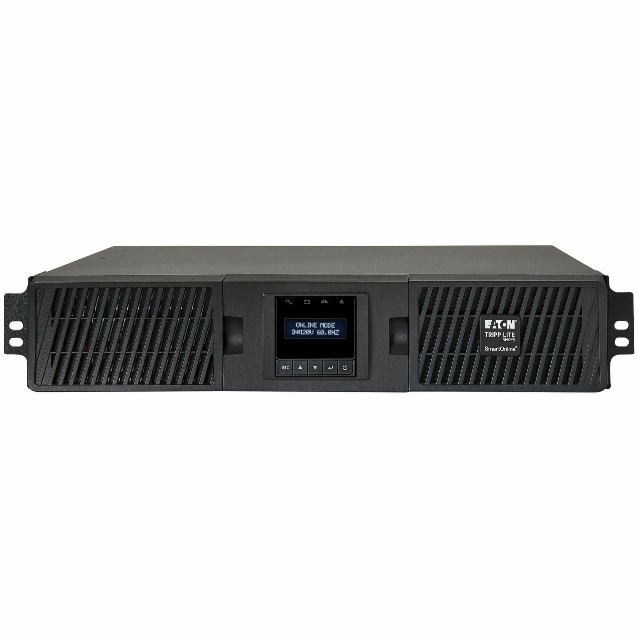 Tripp Lite UPS Smart Online 750VA 675W 120V LCD USB DB9 WEBCARDLX 2URM - 2U Rack-mountable - 3 Hour Recharge - 4.30 Minute Stand-by - 120 V AC Input - 100 V AC, 110 V AC, 115 V AC, 127 V AC Output - 6...  - SU750RTXLCD2UN