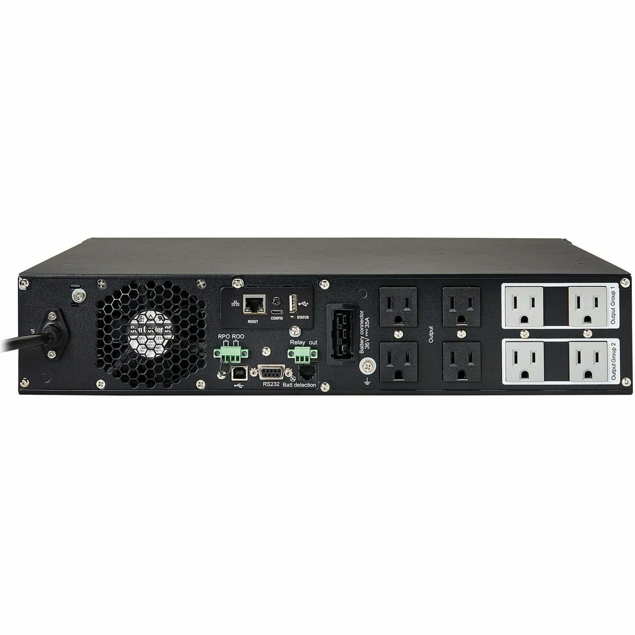 Tripp Lite UPS Smart Online 750VA 675W 120V LCD USB DB9 WEBCARDLX 2URM - 2U Rack-mountable - 3 Hour Recharge - 4.30 Minute Stand-by - 120 V AC Input - 100 V AC, 110 V AC, 115 V AC, 127 V AC Output - 6...  - SU750RTXLCD2UN