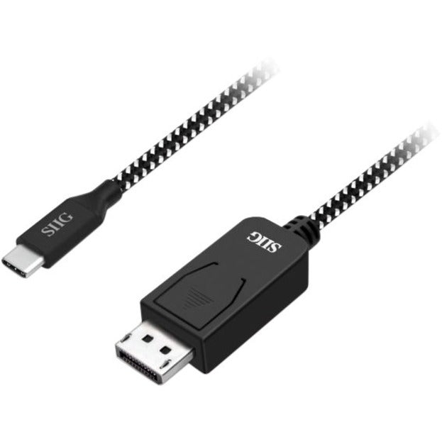 SIIG USB Type-C to DisplayPort Cable - 2M - DisplayPort/USB-C A/V Cable for Audio/Video Device, Computer, Tablet, Ultrabook, Notebook, Monitor, Projector, HDTV, MacBook, MacBook Pro, Chromebook - Firs...  - CB-TC0A12-S1 - eCommerce Business Prime