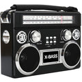 Supersonic Portable 3 Band Radio with Bluetooth and Flashlight - 32.81 ft - Wired/Wireless - 4 x D - Portable - SC-1097BT - eCommerce Business Prime