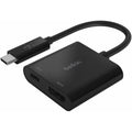 Belkin USB-C to HDMI + Charge Adapter - 1 Pack - 1 x Type C USB Male - 1 x HDMI Digital Audio/Video Female, 1 x USB Type C Power Female - 3840 x 2160 Supported - AVC002BK-BL - eCommerce Business Prime