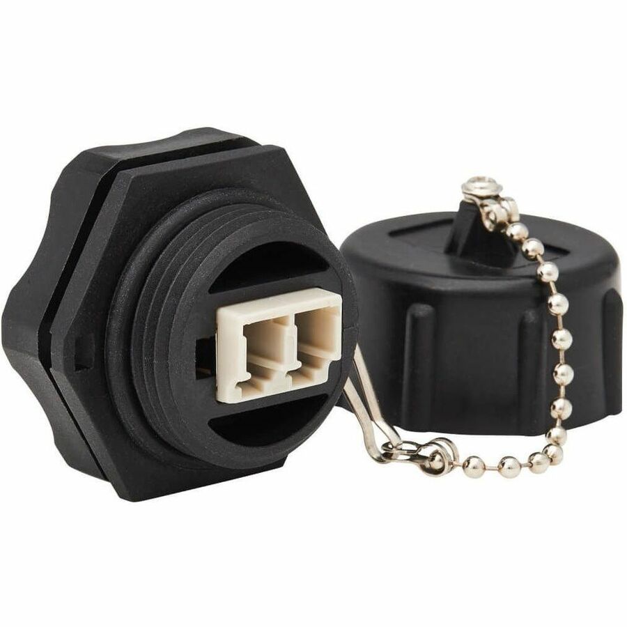 Tripp Lite Rigid Industrial IP68 Duplex Multimode Fiber Coupler LC/LC - 2 x LC Female Network - 2 x LC Female Network - Black - N455-BC01-IND - eCommerce Business Prime