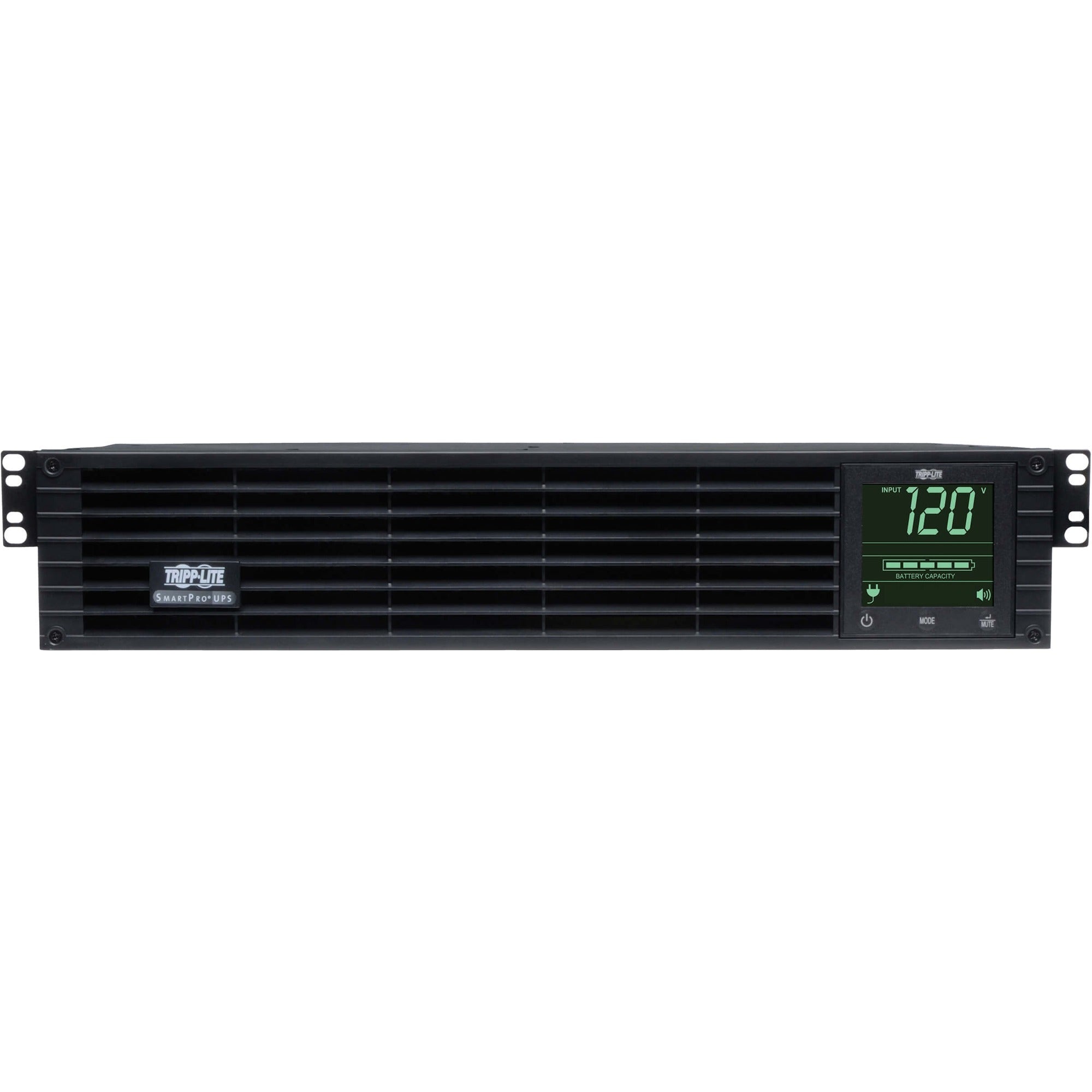 Tripp Lite UPS Smart 1000VA 800W LCD USB DB9 with Pre-installed WEBCARLX Network Card - 2U Rack-mountable - AVR - 4 Hour Recharge - 5.30 Minute Stand-by - 120 V AC Input - 110 V AC, 115 V AC, 120 V AC...  - SMART1000RM2UN - eCommerce Business Prime