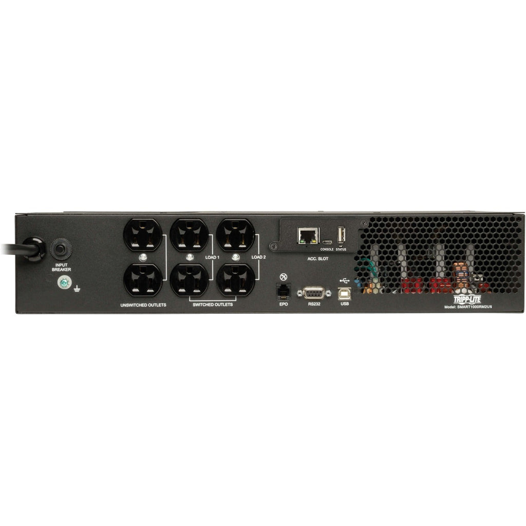 Tripp Lite UPS Smart 1000VA 800W LCD USB DB9 with Pre-installed WEBCARLX Network Card - 2U Rack-mountable - AVR - 4 Hour Recharge - 5.30 Minute Stand-by - 120 V AC Input - 110 V AC, 115 V AC, 120 V AC...  - SMART1000RM2UN - eCommerce Business Prime