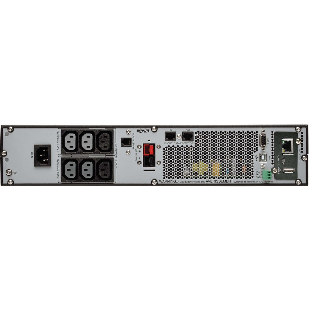 Tripp Lite UPS Smart Online 1000VA 900W 208/230V LCD USB DB9 WEBCARDLX 2URM - 2U Rack-mountable - 4.10 Hour Recharge - 4.70 Minute Stand-by - 230 V AC Input - 200 V AC, 208 V AC, 220 V AC, 230 V AC, 2...  - SUINT1000LCD2UN - eCommerce Business Prime