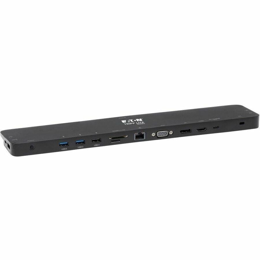 Tripp Lite USB C Docking Station Triple Monitor 4K HDMI DP VGA USB A/C Gbe - for Notebook/Tablet/Smartphone - 100 W - USB Type C - 6 x USB Ports - 2 x USB 2.0 - 2 x USB 3.0 - Network (RJ-45) - HDMI - ...  - U442-DOCK7D-B - eCommerce Business Prime