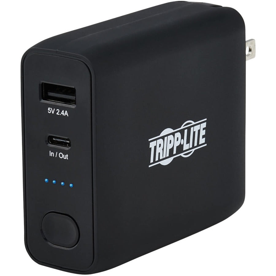 Tripp Lite Portable USB Mobile Power Bank Battery Wall Charger Combo 5K mAh - For USB Type C Device, USB Device, Smartphone, Tablet PC, Mobile Device, e-book Reader, AirPod, Gaming Device, Android Dev...  - UPBW-05K0-1A1C - eCommerce Business Prime