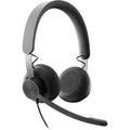 Logitech Zone Headset - Stereo - USB Type C - Wired - 32 Ohm - 20 Hz - 16 kHz - Over-the-head - Binaural - Circumaural - 6.23 ft Cable - Uni-directional, Omni-directional Microphone - 981-000871 - eCommerce Business Prime