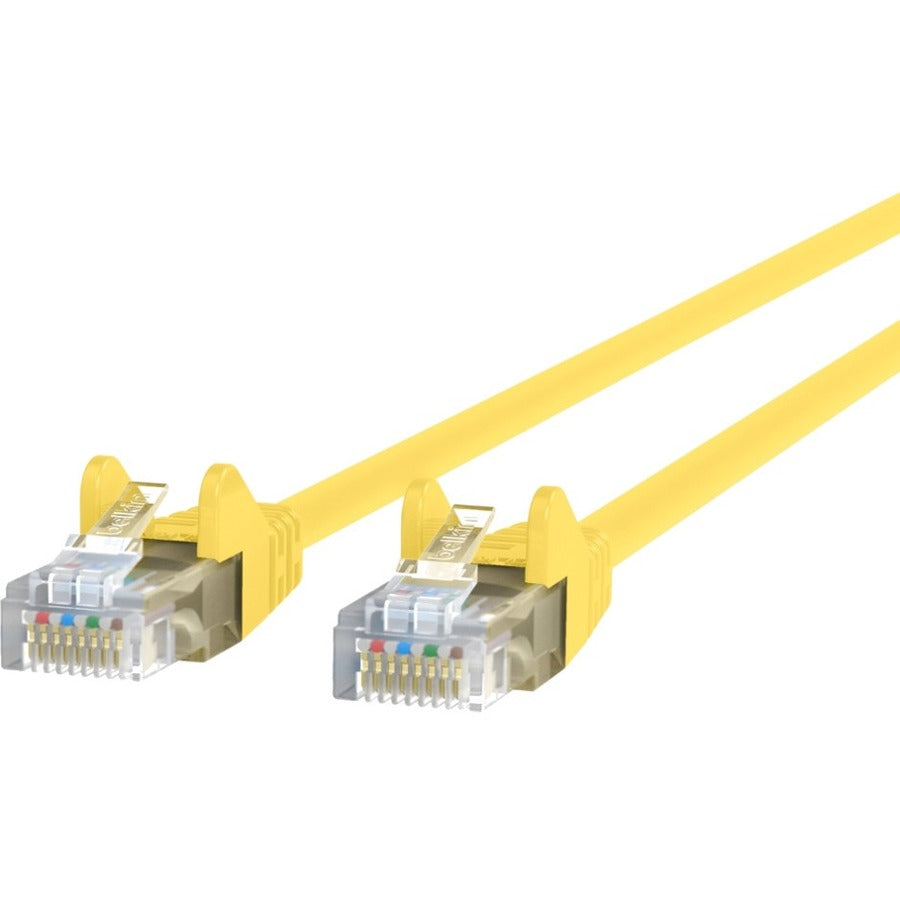 Belkin RJ45 Category 6 Snagless Patch Cable - 12 ft Category 6 Network Cable for Network Device, Notebook, Desktop Computer, Modem, Router - First End: 1 x RJ-45 Network - Male - Second End: 1 x RJ-45...  - A3L980-12-YLW-S - eCommerce Business Prime