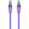 Belkin RJ45 Category 6 Snagless Patch Cable - 15 ft Category 6 Network Cable for Network Device, Notebook, Desktop Computer, Modem, Router - First End: 1 x RJ-45 Network - Male - Second End: 1 x RJ-45...  - A3L980-15-PUR-S - eCommerce Business Prime