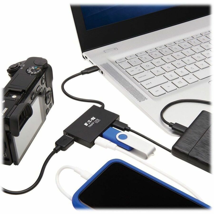 Tripp Lite USB C Hub 4-Port 2 USB-A, 2 USB-C Ports USB 3.1 Gen 2 Aluminum - USB 3.1 (3.1 Gen 2) Type C - External - 4 USB Port(s) - 4 USB 3.1 Port(s) - Mac, PC - U460-004-2A2C-2 - eCommerce Business Prime