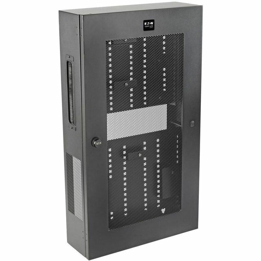 Tripp Lite Wallmount Rack Enclosure 3U Vertical Low-Profile Switch-Depth - Black Powder Coat - 3U Rack Height - Steel - SRWF6UMOD - eCommerce Business Prime