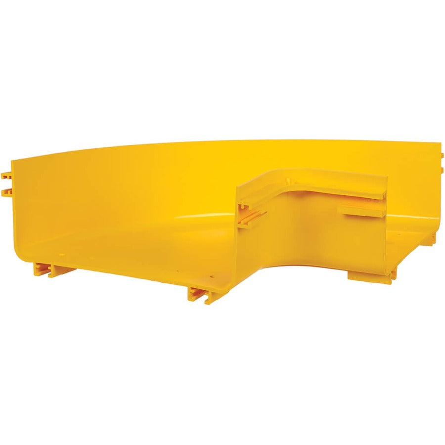Tripp Lite Toolless Horizontal 90-Degree Elbow for Fiber Routing System, 240 mm (10 in) - Elbow - Yellow - Polyvinyl Chloride (PVC) - SRFC10ELBOW - eCommerce Business Prime