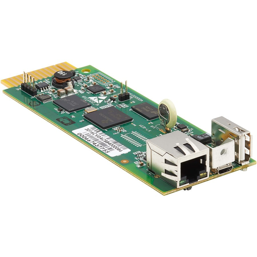 Tripp Lite Web Management Accessory Card for Select Tripp Lite UPS Systems - 1 x Network (RJ-45) Port(s) - USB - WEBCARDLXMINI - eCommerce Business Prime