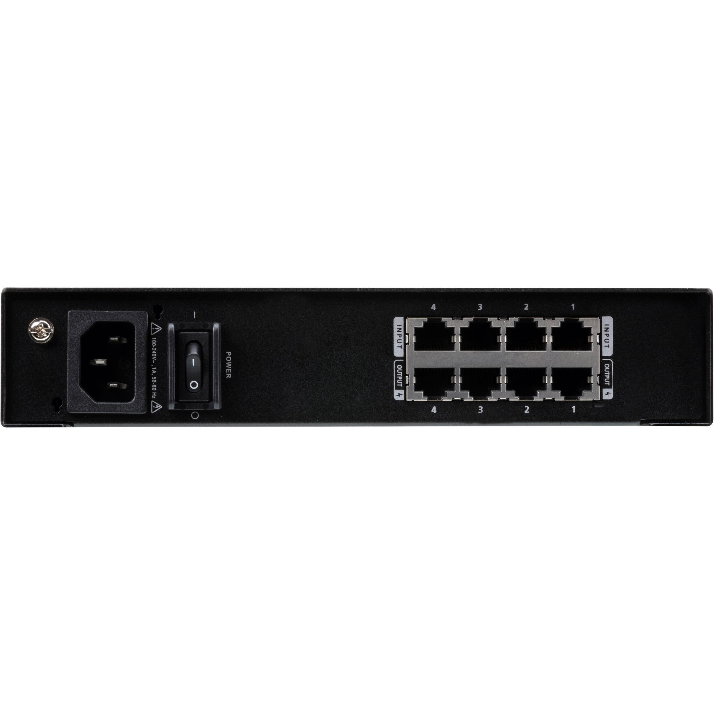 ATEN 4-Output PoH/PoE Power Injector - Network (RJ-45) - Metal - VE44PB - eCommerce Business Prime