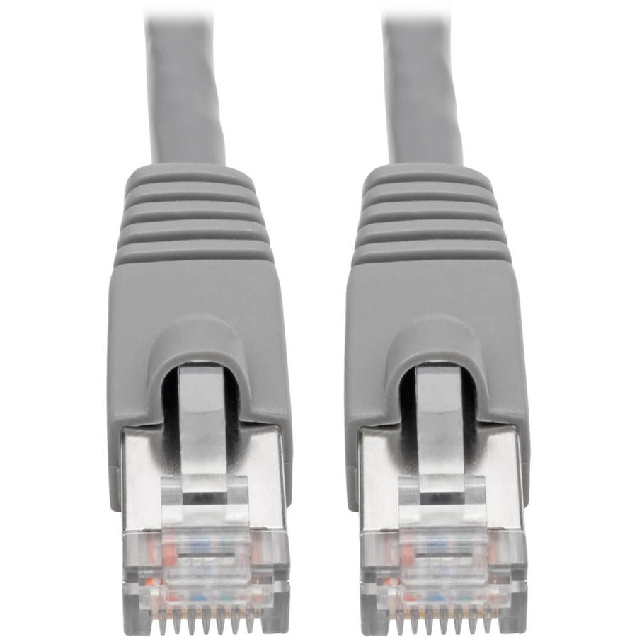 Tripp Lite Cat6a Ethernet Cable 10G STP Snagless Shielded PoE M/M Gray 8ft - 8 ft Category 6a Network Cable for Network Device, Switch, Hub, Patch Panel, Router, Modem, VoIP Device, Surveillance Camer...  - N262-008-GY - eCommerce Business Prime