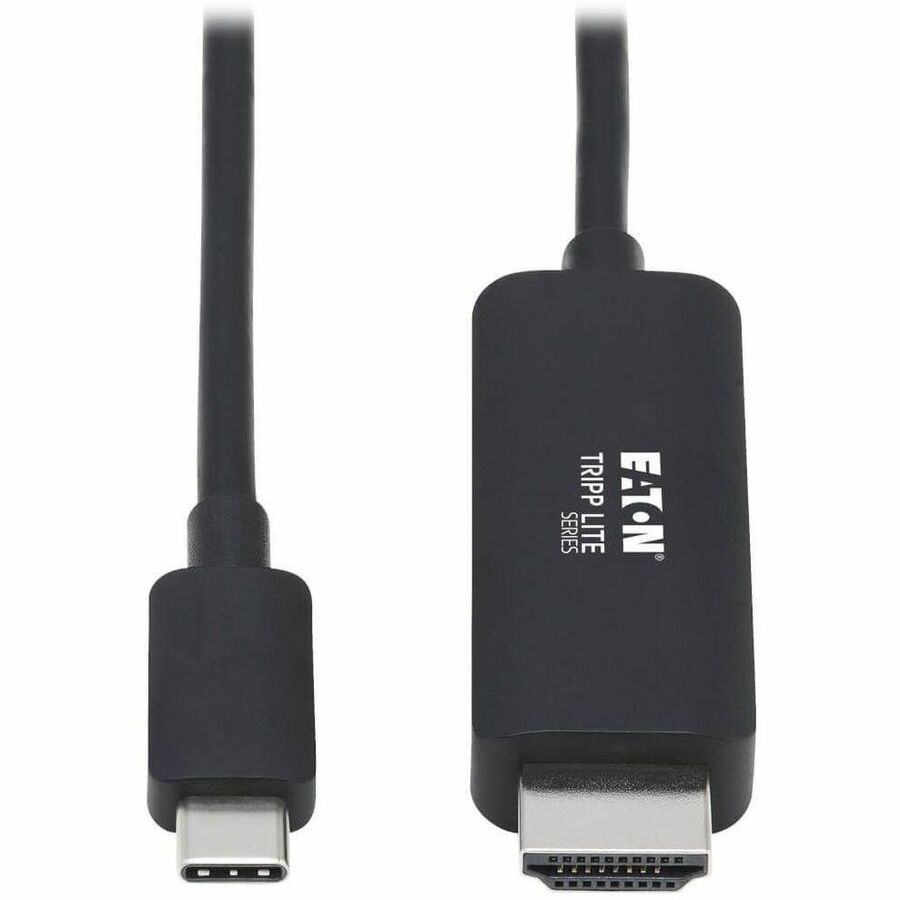 Tripp Lite USB C to HDMI Adapter Cable 4K, 4:4:4 Thunderbolt 3 Black 3ft - 3 ft HDMI/USB-C A/V Cable for Audio/Video Device, Monitor, Notebook, Tablet, MacBook Pro, Projector, TV, Gaming Computer, HDT...  - U444-003-HBE