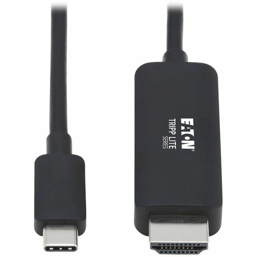 Tripp Lite USB C to HDMI Adapter Cable 4K, 4:4:4 Thunderbolt 3 Black 6ft - 6 ft HDMI/USB-C A/V Cable for Audio/Video Device, Monitor, Notebook, Tablet, MacBook Pro, Projector, TV, Gaming Computer, HDT...  - U444-006-HBE - eCommerce Business Prime