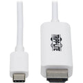 Tripp Lite USB C to HDMI Adapter Cable 4K, 4:4:4 Thunderbolt 3 White 6ft - 6 ft HDMI/USB-C A/V Cable for Audio/Video Device, Monitor, Notebook, Tablet, MacBook Pro, Projector, TV, Gaming Computer, HDT...  - U444-006-HWE - eCommerce Business Prime