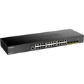 D-Link 28-Port 10-Gigabit Smart Managed Switch - 28 Ports - Manageable - 3 Layer Supported - Modular - 30.60 W Power Consumption - Twisted Pair, Optical Fiber - Lifetime Limited Warranty - DGS-1250-28X-6KV - eCommerce Business Prime